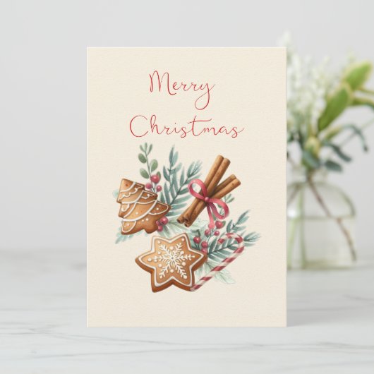 Weihnachtskochtkarte Feiertagskarte (Stehend Vorderseite)