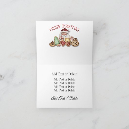 Weihnachtskochtkarte Feiertagskarte (Innenseite)