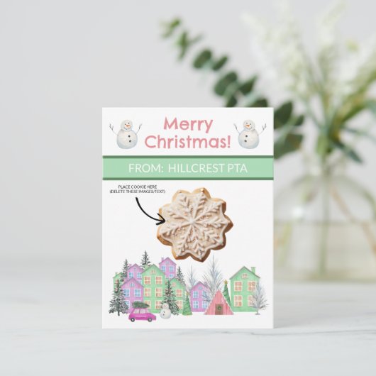 Weihnachtskochtkarten, Personalisierte Giftkarten Einladung (Stehend Vorderseite)