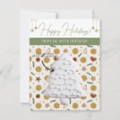 Weihnachtskochtkarten, Personalisierte Giftkarten Einladung (Vorderseite)