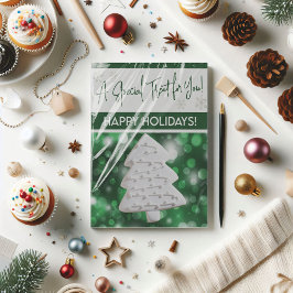 Weihnachtskochtkarten, Personalisierte Giftkarten Einladung