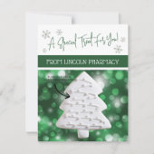 Weihnachtskochtkarten, Personalisierte Giftkarten Einladung (Vorderseite)