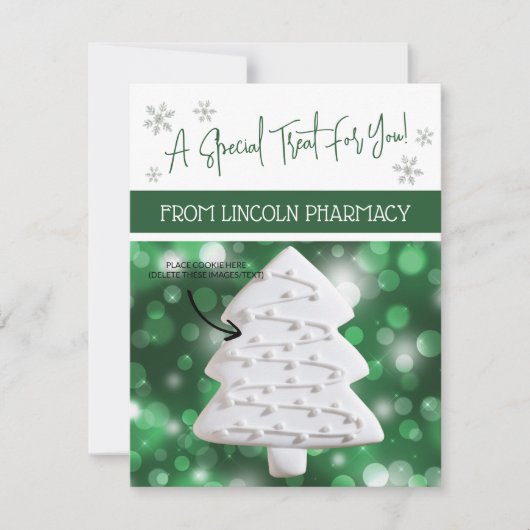 Weihnachtskochtkarten, Personalisierte Giftkarten Einladung (Vorderseite)