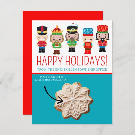 Weihnachtskochtkarten, Personalisierte Giftkarten Einladung (Vorne/Hinten)