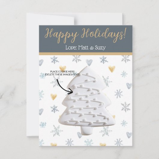 Weihnachtskochtkarten, Personalisierte Giftkarten Einladung (Vorderseite)