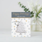 Weihnachtskochtkarten, Personalisierte Giftkarten Einladung (Stehend Vorderseite)