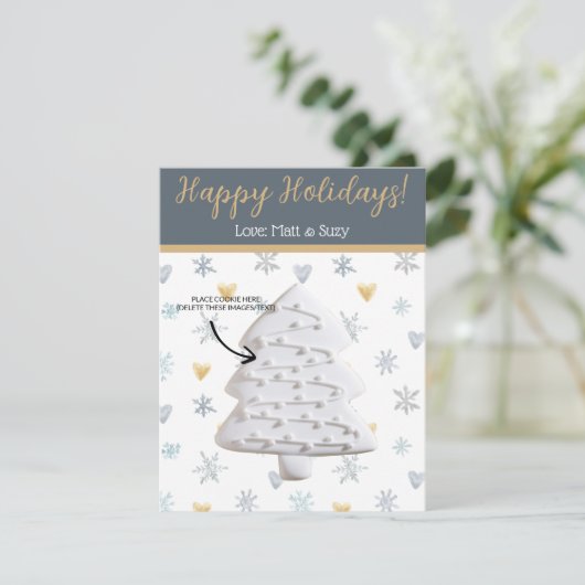 Weihnachtskochtkarten, Personalisierte Giftkarten Einladung (Stehend Vorderseite)