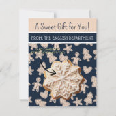 Weihnachtskochtkarten, Personalisierte Giftkarten Einladung (Vorderseite)