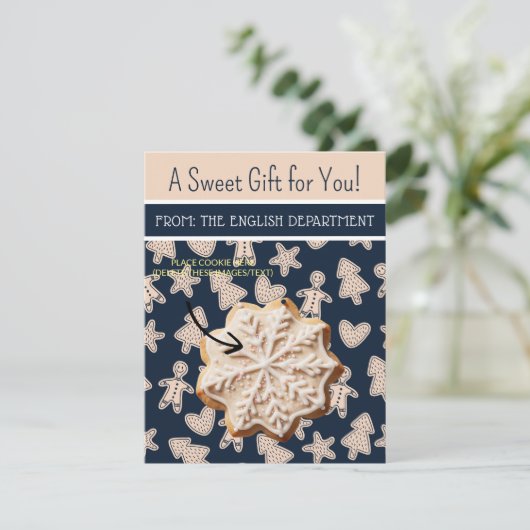 Weihnachtskochtkarten, Personalisierte Giftkarten Einladung (Stehend Vorderseite)