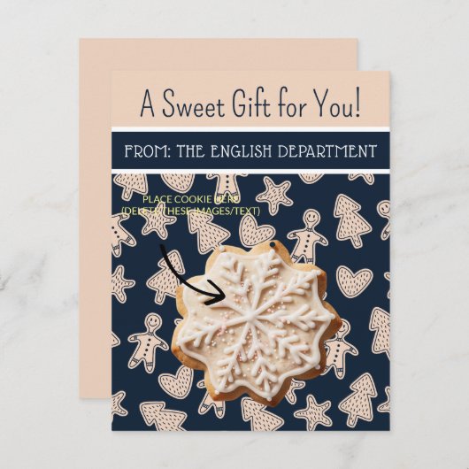 Weihnachtskochtkarten, Personalisierte Giftkarten Einladung (Vorne/Hinten)