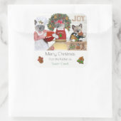 Weihnachtskochtkuchen Kittens Kitchen Sticker (Tasche)