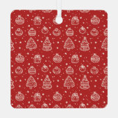 Weihnachtskochtopf Backen Crew Ornament Aus Metall (Rückseite)