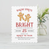 Weihnachtskochtopf Backen Party Einladung (Stehend Vorderseite)