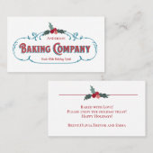 Weihnachtskochtopf Backgeschenkkarte Visitenkarte (Vorne/Hinten)