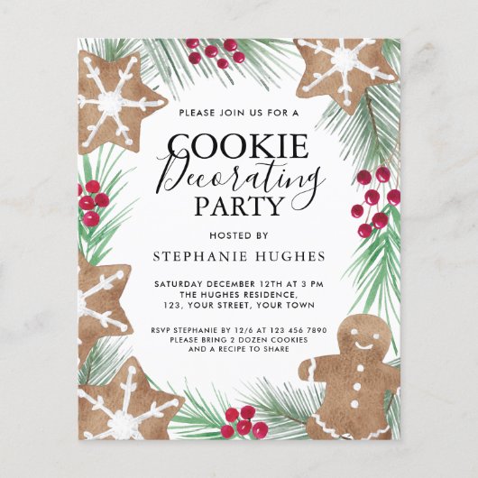 Weihnachtskochtopf Dekorieren Party einladen (Vorderseite)