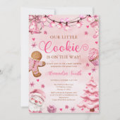 Weihnachtskochtopf Pink Gingerbread Kinderdusche Einladung (Vorderseite)