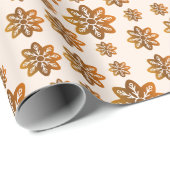 Weihnachtskochtopf Snowflake Gingerbrot Geschenkpapier (Rolleneckpunkt)