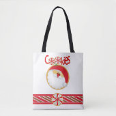 Weihnachtskochtopf - Volldrucktasche, Mittel Tasche (Vorderseite)