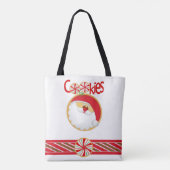 Weihnachtskochtopf - Volldrucktasche, Mittel Tasche (Rückseite)