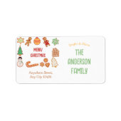 WeihnachtskochtRücksendeadressen-Aufkleber (Set vo Adressaufkleber (Vorne)