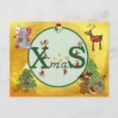 Weihnachtskolage Postkarte (Vorderseite)