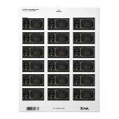 Weihnachtskollektion Adressaufkleber (Vorne)