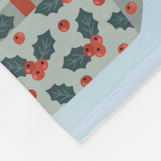 Weihnachtskollektion dekorativer Winterelemente Fleecedecke (Ecke)