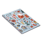 Weihnachtskollektion dekorativer Winterelemente Notizblock (Rechte Seite)