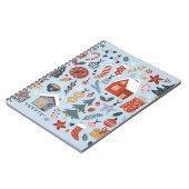 Weihnachtskollektion dekorativer Winterelemente Notizblock (Linke Seite)