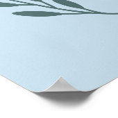 Weihnachtskollektion dekorativer Winterelemente Poster (Ecke)