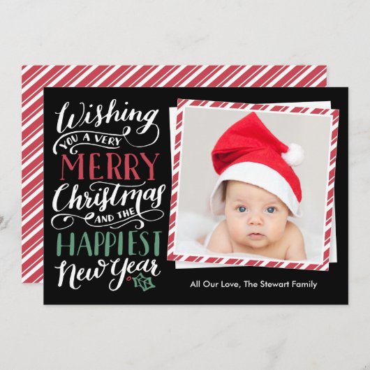 Weihnachtskollektion Feiertagskarte (Vorne/Hinten)