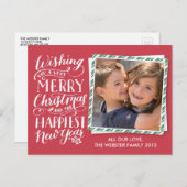 Weihnachtskollektion Feiertagspostkarte (Vorne/Hinten)