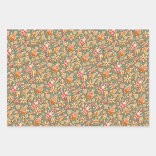 Weihnachtskollektion Geschenkpapier Set (Vorderseite 3)