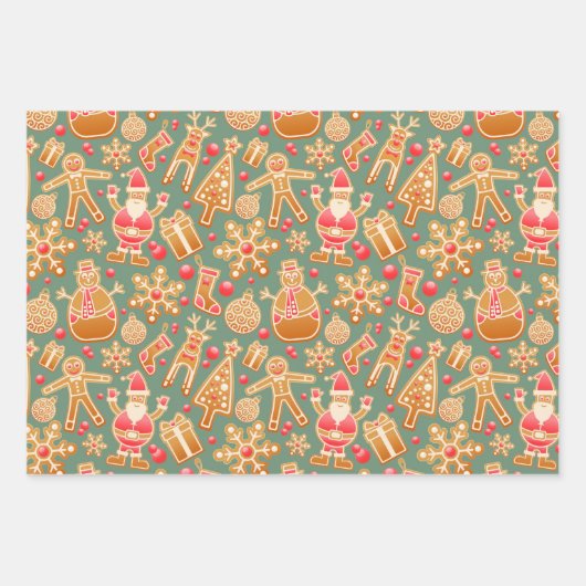 Weihnachtskollektion Geschenkpapier Set (Vorderseite)