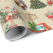 Weihnachtskollektion Gold Geschenkpapier (Rolleneckpunkt)