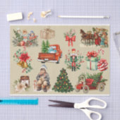 Weihnachtskollektion Gold Seidenpapier (Handwerk)