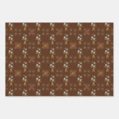 Weihnachtskollektion | Grün, Rot, Creme Geschenkpapier Set (Vorderseite)