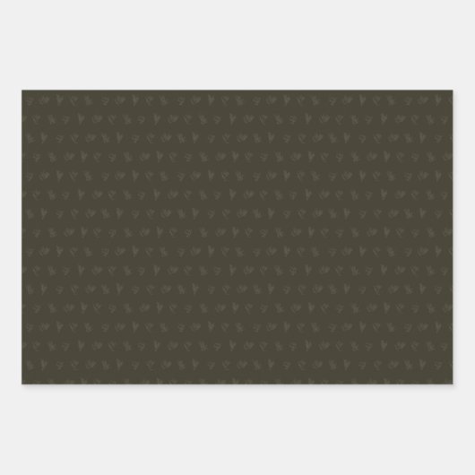 Weihnachtskollektion | Grüne Zeder, Kariert, Strei Geschenkpapier Set (Vorderseite)