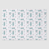 Weihnachtskollektion in Rosa und Türkisch Seidenpapier (Vorderseite)