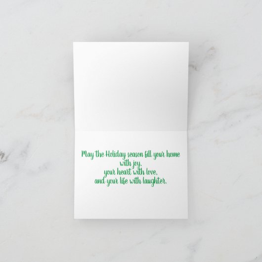 Weihnachtskollektion Karte (Innenseite)