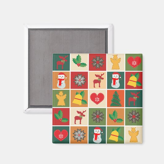 Weihnachtskollektion Magnet (Vorderseite/Rückseite)