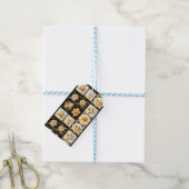 Weihnachtskollektion mit Blume - Geschenkmarke Geschenkanhänger (Mit Garn)
