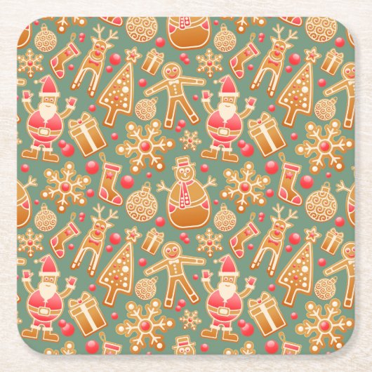 Weihnachtskollektion Rechteckiger Pappuntersetzer (Vorderseite)