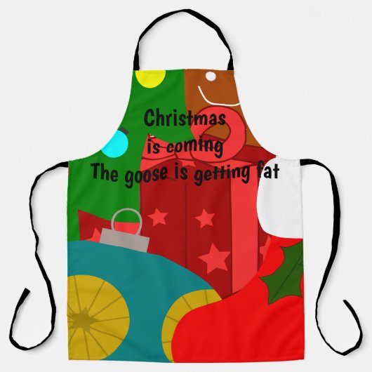 Weihnachtskollektion Schürze (Vorderseite)