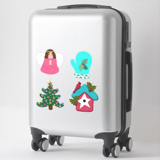 Weihnachtskollektion sieht Niedlich aus Aufkleber (Koffer)