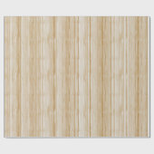 Weihnachtskollektion | Streifen | Gold und Creme Geschenkpapier (Flach)