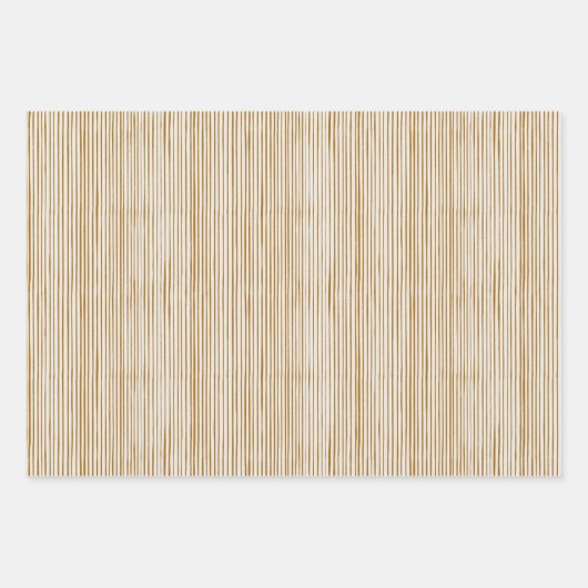 Weihnachtskollektion | Streifen grün, rot, Gold Geschenkpapier Set (Vorderseite 3)