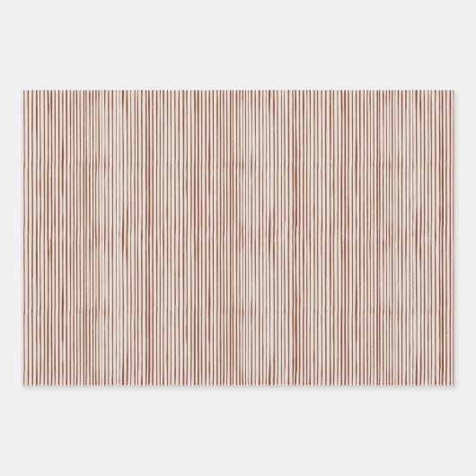 Weihnachtskollektion | Streifen grün, rot, Gold Geschenkpapier Set (Vorderseite 2)