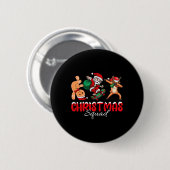 Weihnachtskommad Santa Dabbing Elf Familie Matchin Button (Vorne & Hinten)