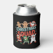 Weihnachtskommad Santa Dabbing Elf Familie Matchin Dosenkühler (Kanne Vorderseite)